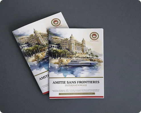Amitie Sans Frontieres Brochure Design